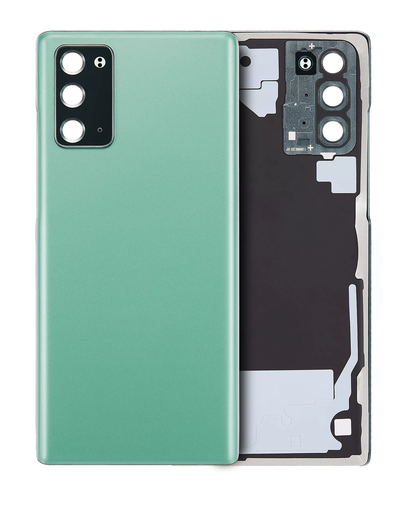 Back Cover Glass With Camera Lens Compatible For Samsung Galaxy Note 20 5G (No Logo) (Aftermarket Plus) (Mystic Green)