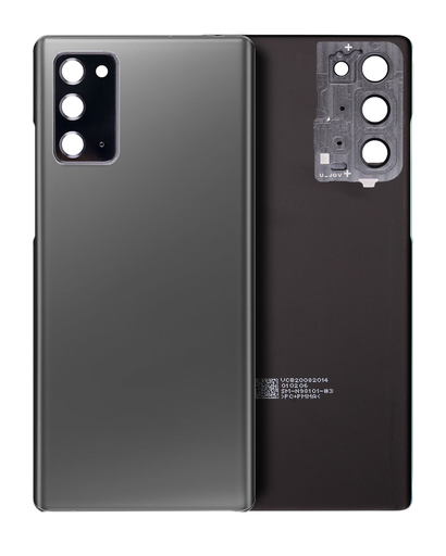 Back Cover Glass With Camera Lens Compatible For Samsung Galaxy Note 20 5G (No Logo) (Aftermarket Plus) (Mystic Gray)
