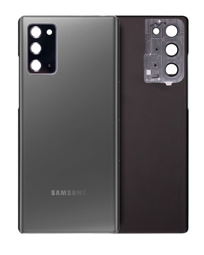 Back Cover Glass With Camera Lens Compatible For Samsung Galaxy Note 20 5G (Service Pack) (Mystic Gray)