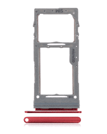 Single Sim Card Tray Compatible For Samsung Galaxy Note 10 Lite (Aura Red)