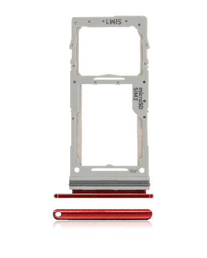 Dual Sim Card Tray Compatible For Samsung Galaxy Note 10 Lite (Aura Red)