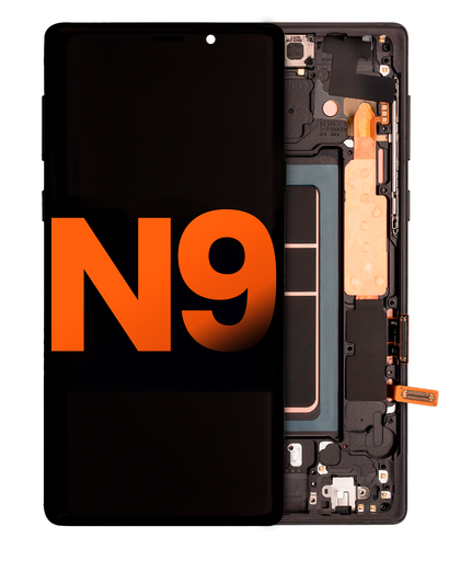 OLED Assembly With Frame Compatible For Samsung Galaxy Note 9 (Blemish: Grade B) (Midnight Black)