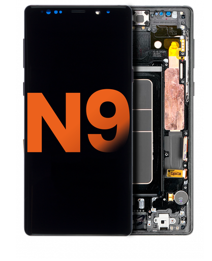 OLED Assembly With Frame Compatible For Samsung Galaxy Note 9 (Blemish: Grade A) (Midnight Black)