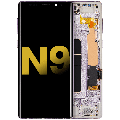 OLED Assembly With Frame Compatible For Samsung Galaxy Note 9 (Refurbished) (Lavender Purple)