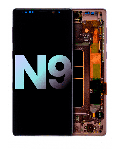 OLED Assembly With Frame Compatible For Samsung Galaxy Note 9 (Service Pack) (Metallic Copper)