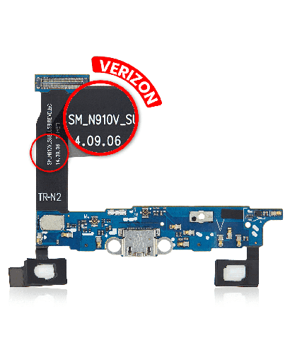 Charging Port Flex Cable Compatible For Samsung Galaxy Note 4 (N910V) (Verizon)