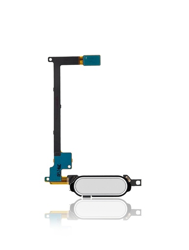 Home Button With Flex Compatible For Samsung Galaxy Note 4 (White)