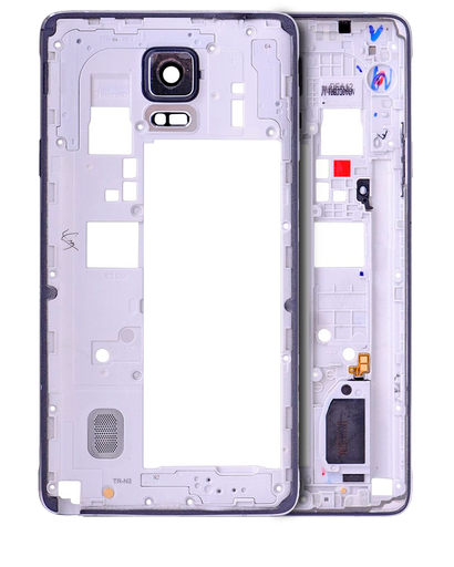 Mid-Frame Housing Compatible For Samsung Galaxy Note 4 (With Small Parts) (Black)