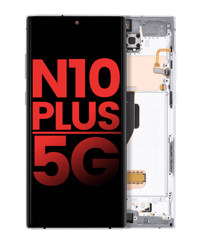 OLED Assembly With Frame Compatible For Samsung Galaxy Note 10 Plus / 5G (Aftermarket Plus) (Blue)