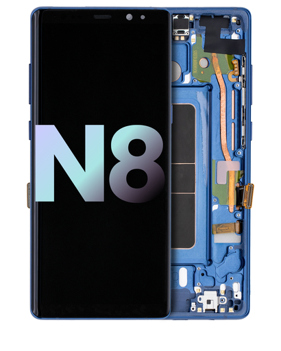 OLED Assembly With Frame Compatible For Samsung Galaxy Note 8 (Service Pack) (Blue)