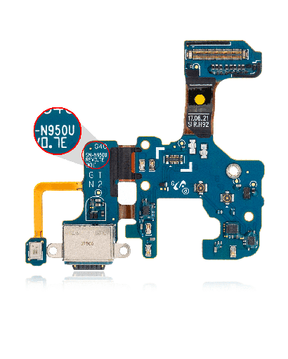 Charging Port With Flex Cable Compatible For Samsung Galaxy Note 8 (N950U) (US Model) (Service Pack)