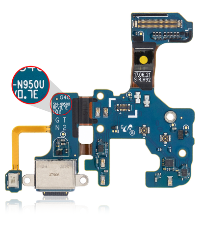 Charging Port With Flex Cable Compatible For Samsung Galaxy Note 8 (N950U) (US Model)