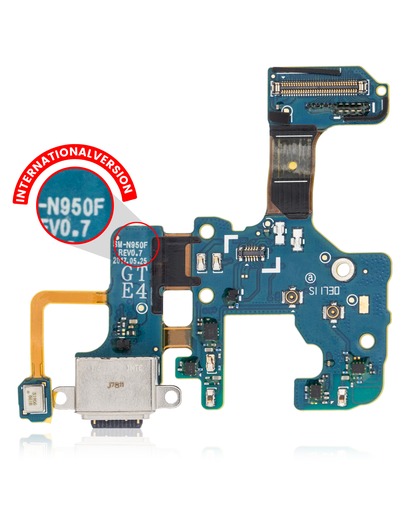 Charging Port With Flex Cable Compatible For Samsung Galaxy Note 8 (N950F) (International Version)