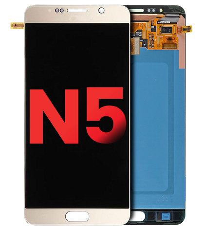 OLED Assembly Without Frame Compatible For Samsung Galaxy Note 5 (Aftermarket Plus) (Gold Platinum)