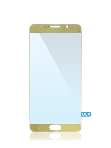Front Glass With OCA Pre-Installed Compatible For Samsung Galaxy Note 5 (Gold)