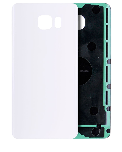 Back Cover Glass Compatible For Samsung Galaxy Note 5 (No Logo) (Aftermarket Plus) (White Pearl)