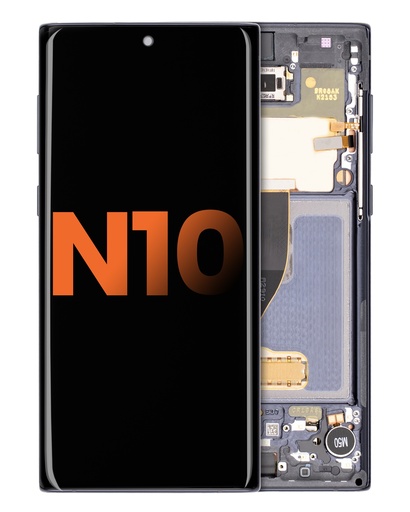 OLED Assembly With Frame Compatible For Samsung Galaxy Note 10 (Blemish: Grade B) (Aura Black)