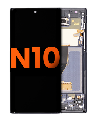 OLED Assembly With Frame Compatible For Samsung Galaxy Note 10 (Blemish: Grade A) (Aura Black)