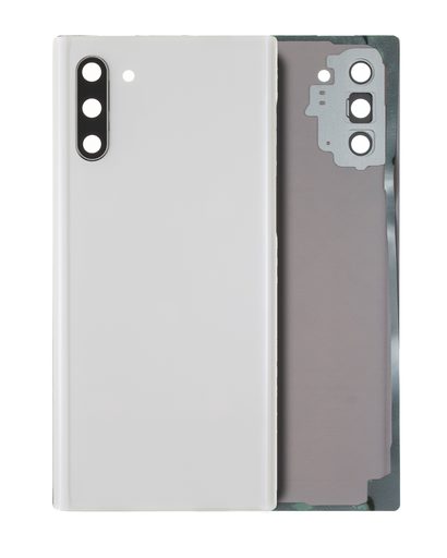 Back Cover Glass With Camera Lens Compatible For Samsung Galaxy Note 10 (Service Pack) (Aura White)