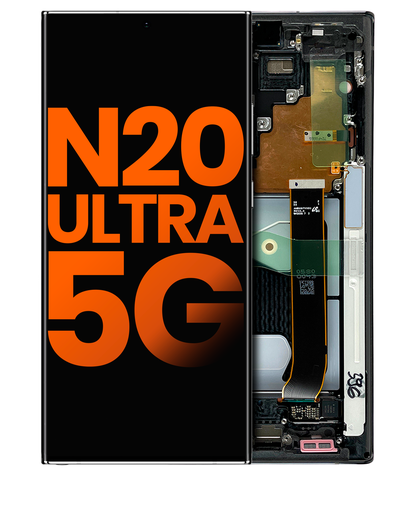 OLED Assembly With Frame Compatible For Samsung Galaxy Note 20 Ultra 5G (Blemish: Grade A) (Mystic Black)