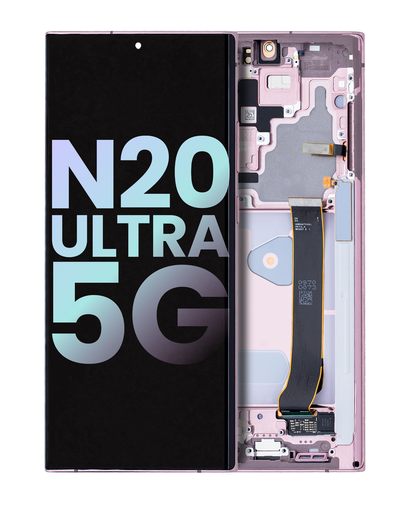 OLED Assembly With Frame Compatible For Samsung Galaxy Note 20 Ultra 5G (Service Pack) (Mystic Bronze)