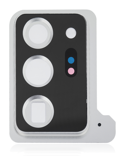 Back Camera Lens With Cover Bezel Ring Compatible For Samsung Galaxy Note 20 Ultra (Mystic White)