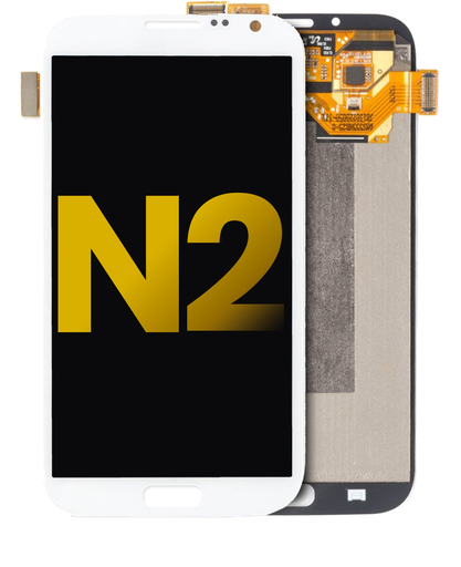 LCD Assembly Without Frame Compatible For Samsung Galaxy Note 2 (Refurbished) (White)