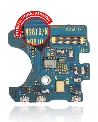 Microphone PCB Board Compatible For Samsung Galaxy Note 20 5G (N981U) (US Version) (Service Pack)