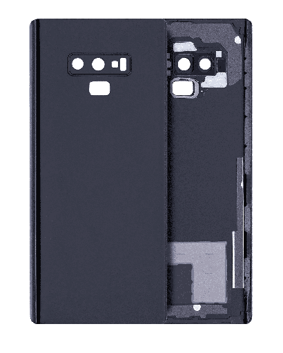 Back Cover Glass With Camera Lens Compatible For Samsung Galaxy Note 9 (Service Pack) (Midnight Black)