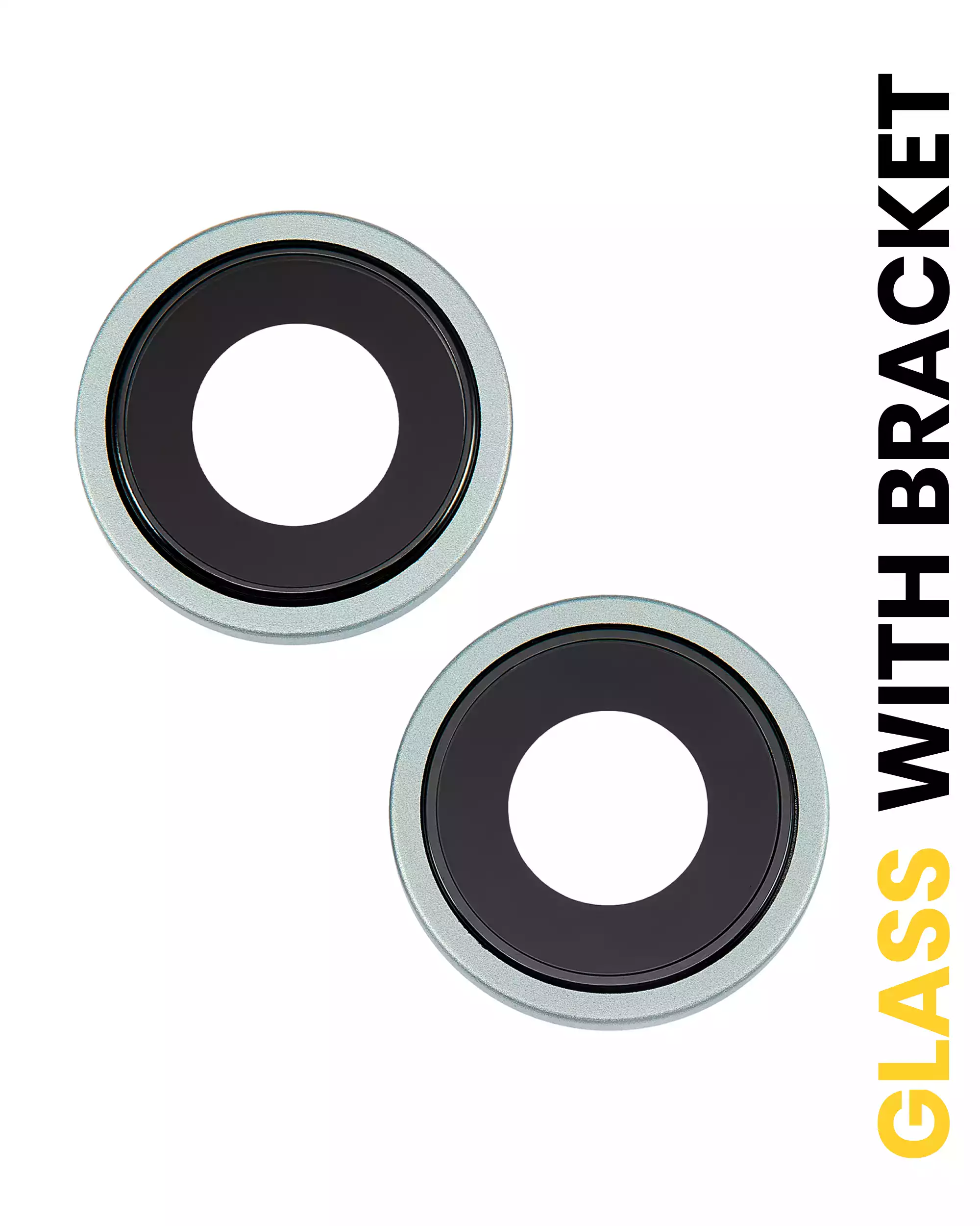 Back Camera Lens With Bracket &amp; Bezel Compatible For iPhone 15 / 15 Plus (2 Piece Set) (Premium) (Green)