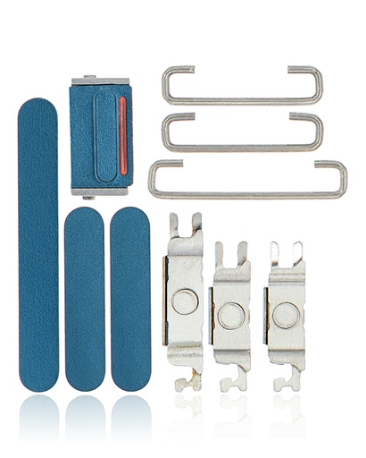 Hard Buttons (Power / Volume / Switch) Compatible For iPhone 13 / 13 Mini (Blue)