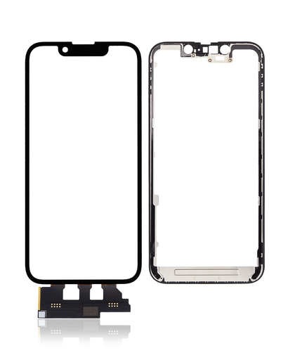 4 in 1 With Frame Included (Front Glass + OCA + Short Touch + OCA Pre-Installed) Compatible For iPhone 13 Mini (OCA Master)