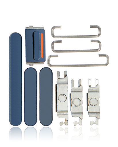 Hard Buttons (Power / Volume / Switch) Compatible For iPhone 12 Pro / 12 Pro Max (Pacific Blue)
