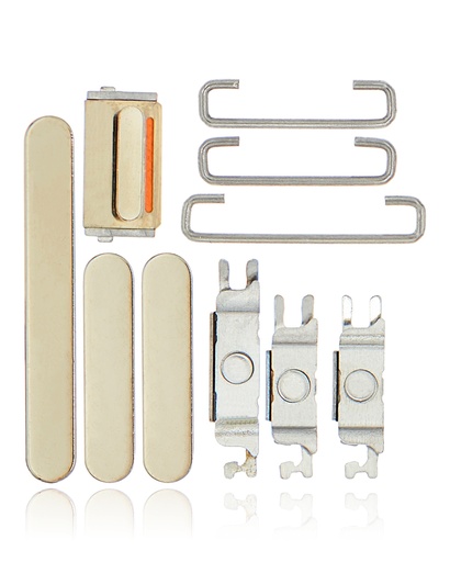 Hard Buttons (Power / Volume / Switch) Compatible For iPhone 12 Pro / 12 Pro Max (Gold)