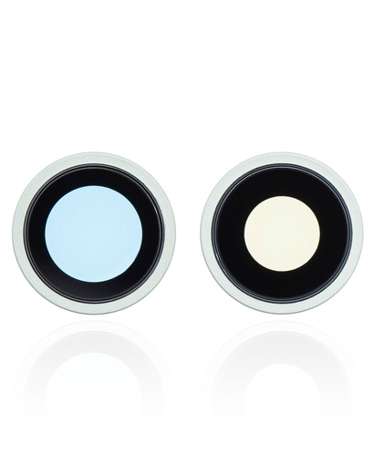 Back Camera Lens With Bracket &amp; Bezel Compatible For iPhone 12 / 12 Mini (Aftermarket Plus) (Green) (10 Pack)