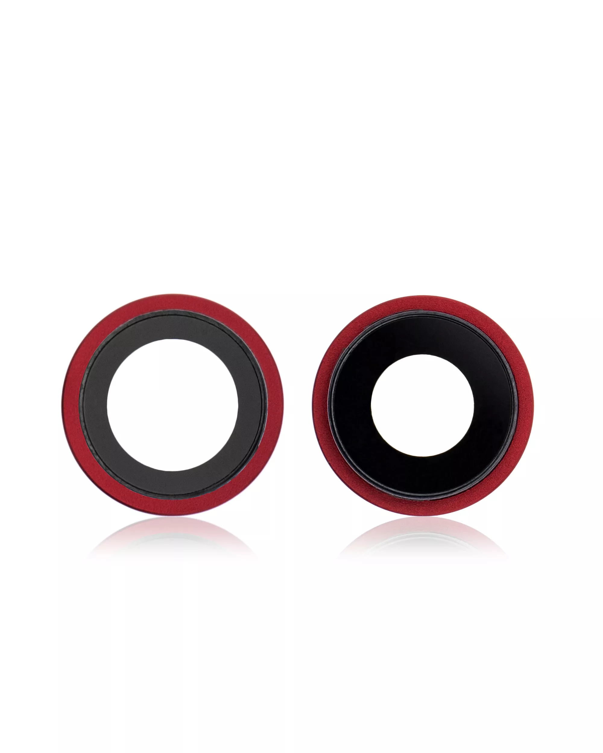Back Camera Lens With Bracket &amp; Bezel Compatible For iPhone 12 / 12 Mini (Aftermarket Plus) (Red) (10 Pack)
