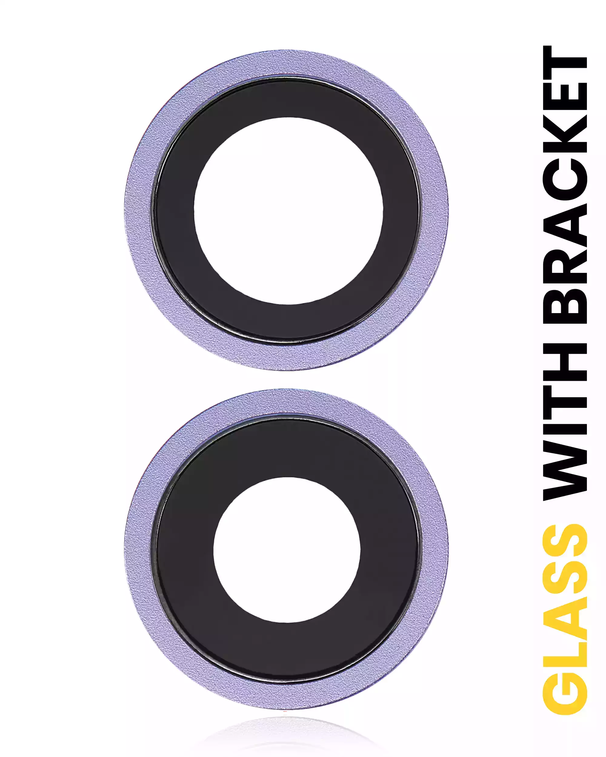 Back Camera Lens With Bracket &amp; Bezel Compatible For iPhone 12 / 12 Mini (Purple) (Real Sapphire / Premium)