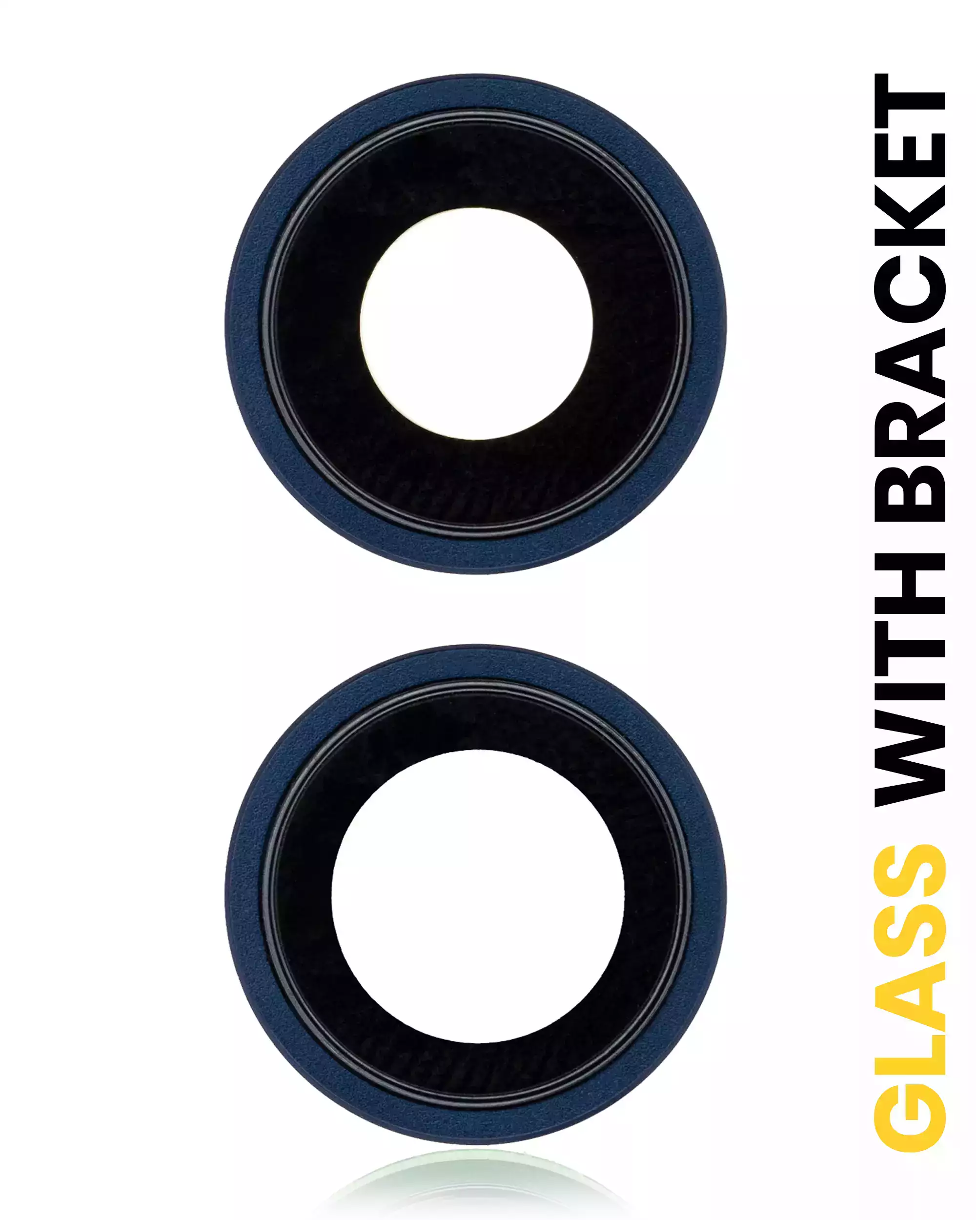 Back Camera Lens With Bracket &amp; Bezel Compatible For iPhone 12 / 12 Mini (Blue) (Real Sapphire / Premium)