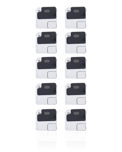 Flash Light / Power Flex Bracket With Microphone Mesh Compatible For iPhone 12 (Black) (10 Pack)