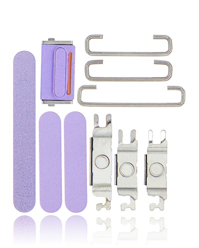 Hard Buttons (Power / Volume / Switch) Compatible For iPhone 12 (Purple)