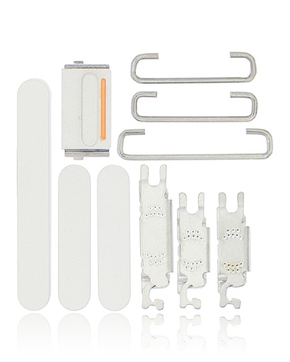 Hard Buttons (Power / Volume / Switch) Compatible For iPhone 12 (White)