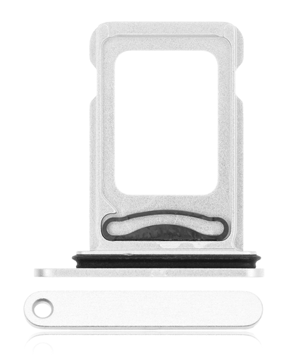 Dual Sim Card Tray Compatible For iPhone 12 (White)