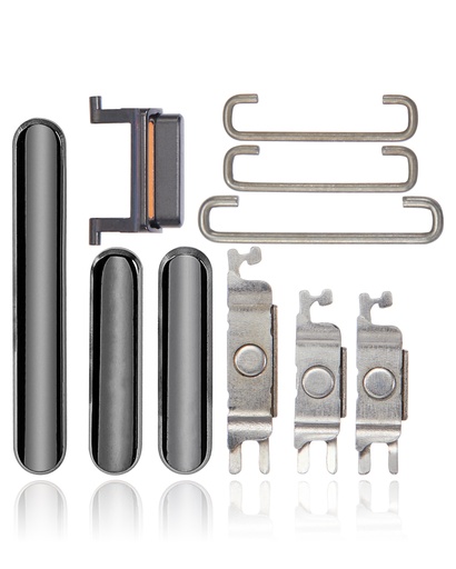 Hard Buttons (Power / Volume / Switch) Compatible For iPhone 11 Pro / 11 Pro Max (Space Gray)