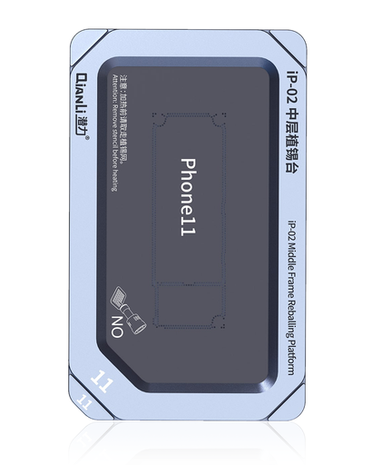 Metal Middle Frame Reballing Platform (IP-02) For iPhone 11 / 11 Pro / 11 Pro Max (Qianli)