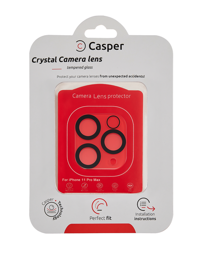 Casper Camera Lens Protector Compatible For 11 Pro / 11 Pro Max (Crystal Full Cover)