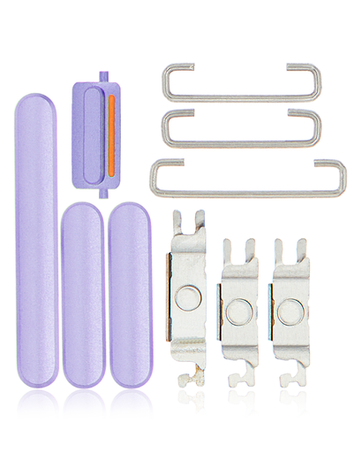 Hard Buttons (Power / Volume / Switch) Compatible For iPhone 11 (Purple)