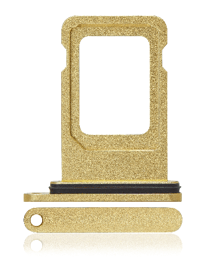 Dual Sim Card Tray Compatible For iPhone 11 (Yellow)