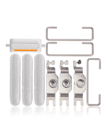Hard Buttons (Power / Volume / Switch) Compatible For iPhone SE (2022) (White)
