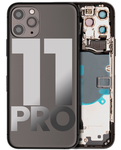 Back Housing W/ Small Components Pre-Installed Compatible For iPhone 11 Pro (Used OEM Pull: Grade A) (Space Gray)