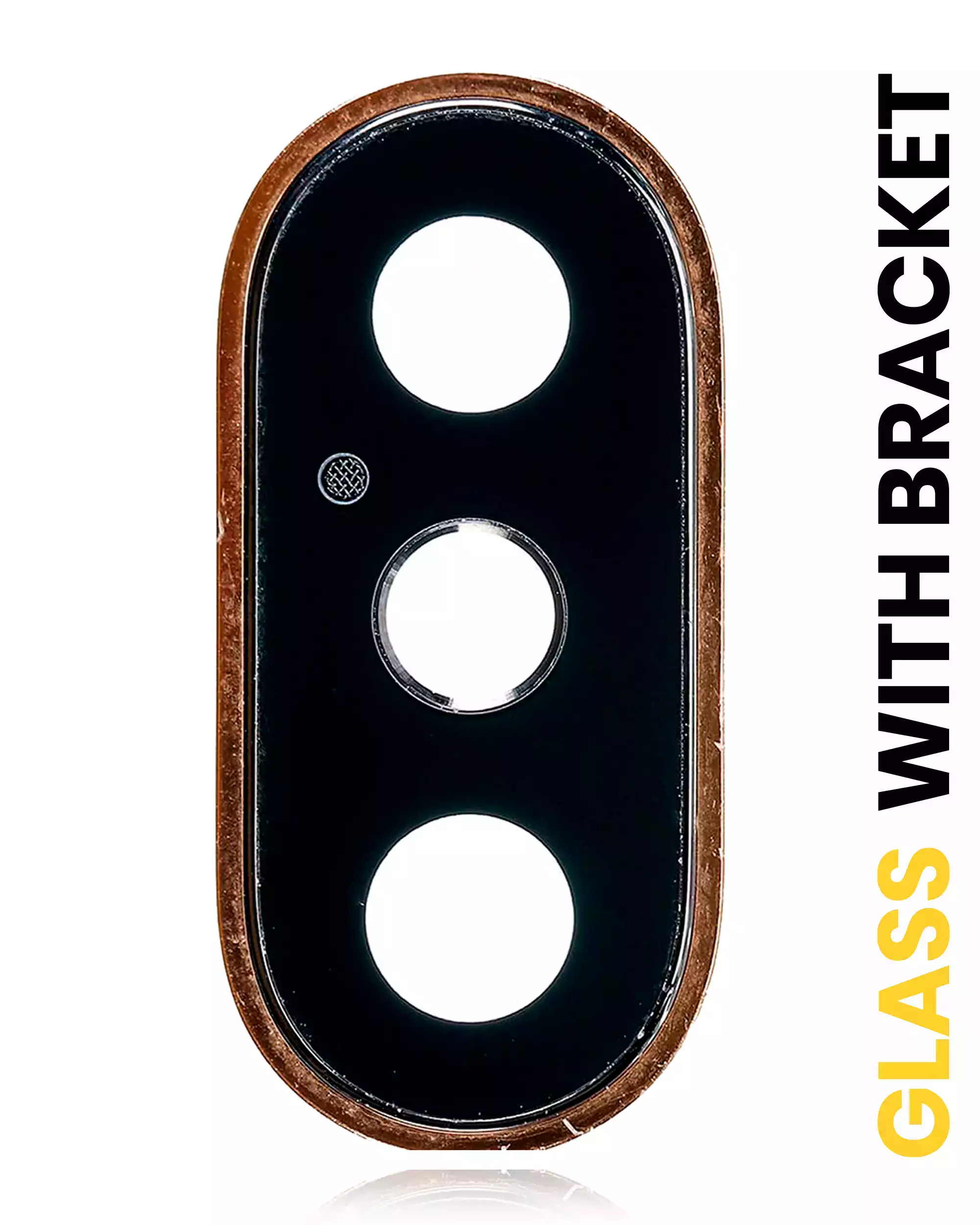 Back Camera Lens With Bracket &amp; Bezel Compatible For iPhone XS / XS Max (Gold) (Real Sapphire l Premium)